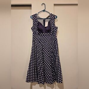 Blue Polka Dot Dress